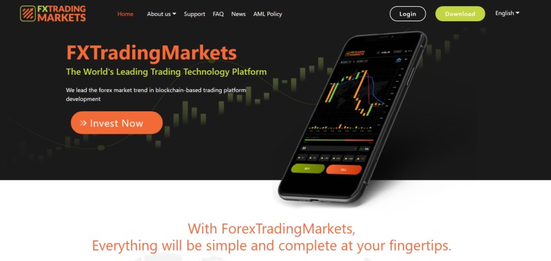 giao diện fx trading markets